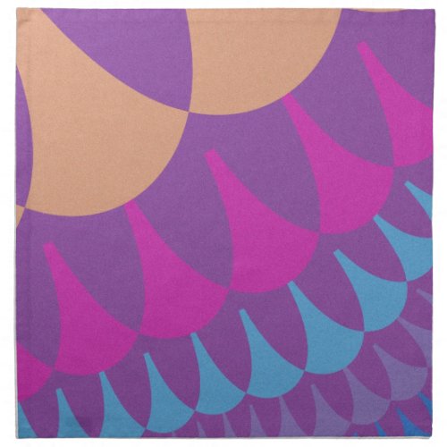 Pink and Purple Scales Cloth Napkin