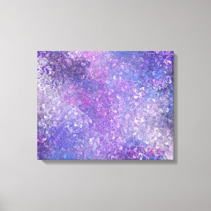 Pink And Purple Sequins Bling  Canvas Print