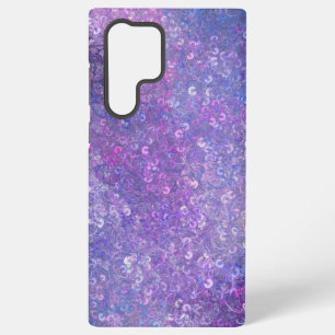 Pink And Purple Sequins Bling  Samsung Galaxy S22 Ultra Case