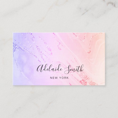 pink and purple shades business card