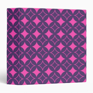 Pink and purple shippo 3 ring binder