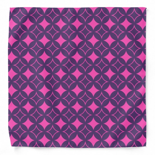 Pink and purple shippo bandana (Front)