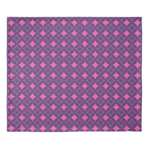 Pink and purple shippo duvet cover