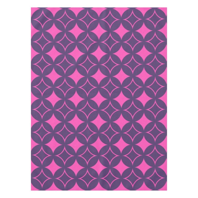 Pink and purple shippo tablecloth (Front)