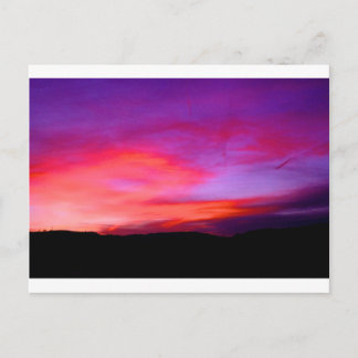 pink and purple sky postcard