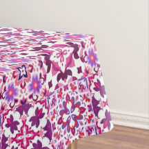 Pink and Purple Spanish Tiles