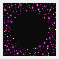 Pink and Purple Sparkle Stars Frame or Arch