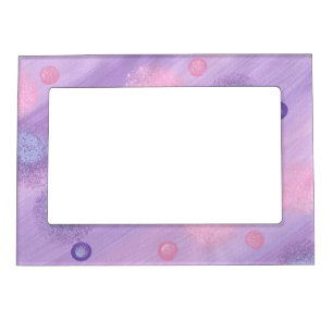 Pink and Purple Spheres on Lavender Magnetic Frame