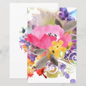 Pink and purple splash on (Front/Back)