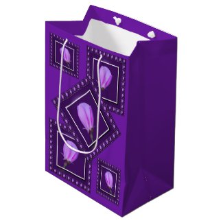 Pink and Purple Spring Blossom Two-Sided Gift Bag