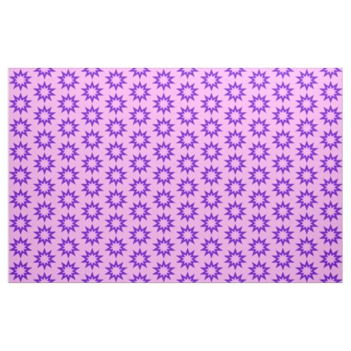 Pink and Purple Stars Fabric
