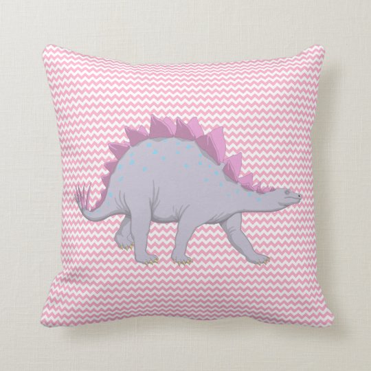 pink dinosaur pillow