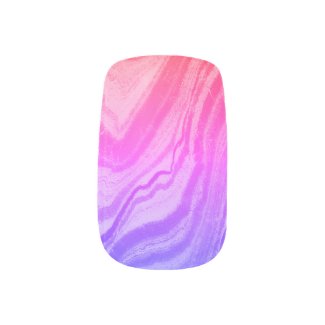 Pink and Purple Streaks and Waves Abstract