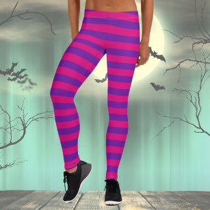 Pink and Purple Stripes Leggings