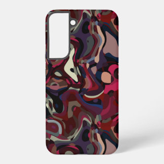 pink and purple swirl abstract samsung galaxy s22+ case