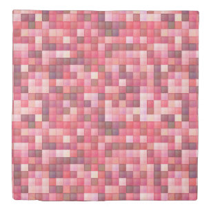 Pink and Purple Tile Mosaic Duvet Cover