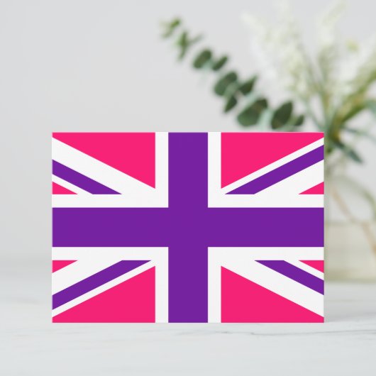 Pink and Purple Union Jack (Standing Front)