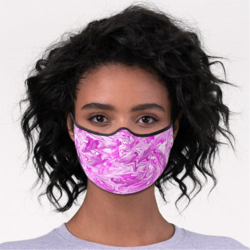 Pink and purple watercolor premium face mask