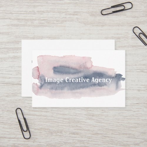 Pink and Purple Watercolour Swatch Business Card