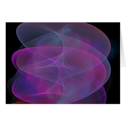 Pink And Purple Wave Cards (Front Horizontal)