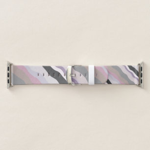 Pink and Purple Wavy Stripes Apple Watch Band