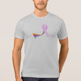 Pink and Rainbow for Breast Cancer Awareness Shirt