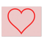 Pink and Red Hearts Valentine's Day Love Tissue Paper | Zazzle