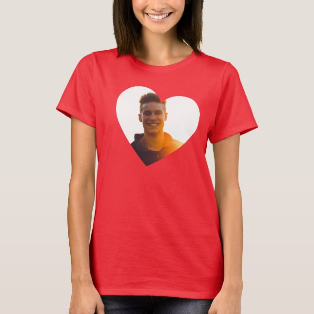 PINK AND RED | BE MY VALENTINES | CUSTOM PHOTO T-Shirt (Front)