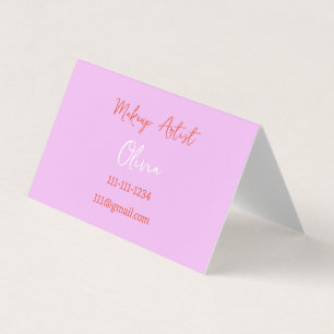 Pink And Red Business card 