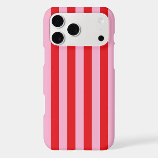 Pink and Red Candy Stripes iPhone 17 Pro Max Case