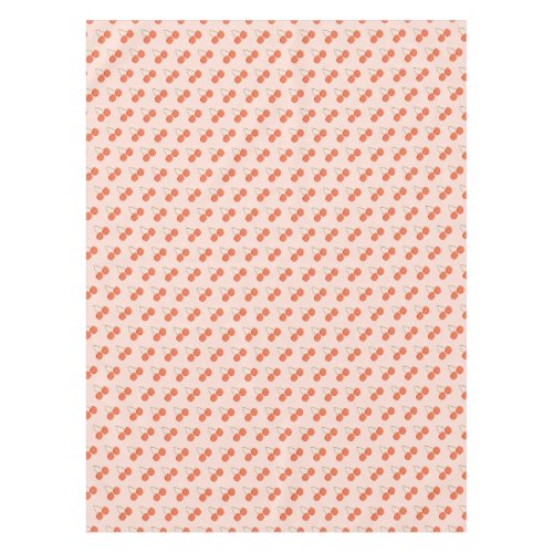 Pink and Red Cherry Fruit Pattern  Tablecloth