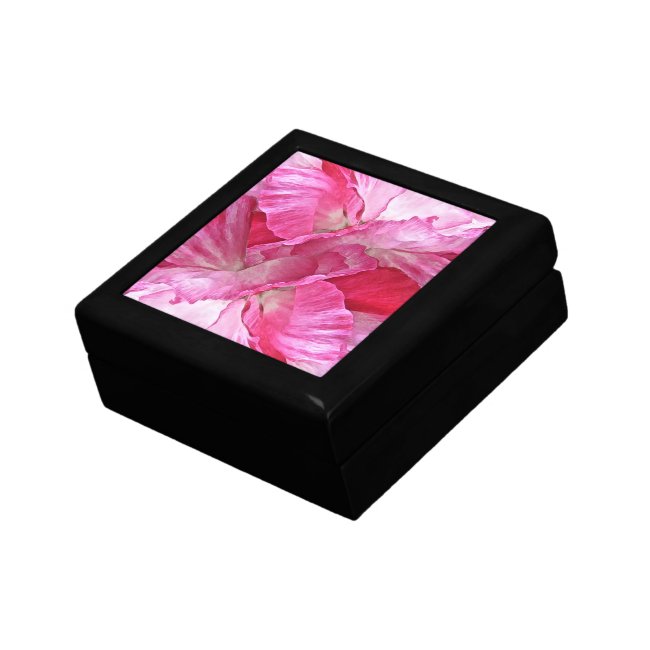 Pink and Red Floral Poppy Flower Gift Box