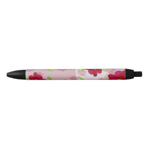 Pink and Red Flowers - Floral Pen