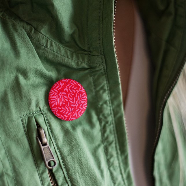 Pink and red foliage button (Creator Uploaded)