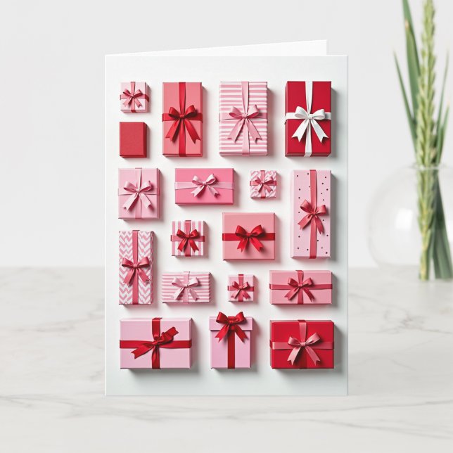 Pink And Red Gift Card (Front)