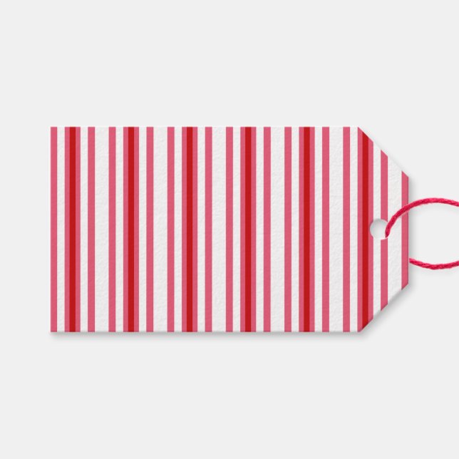 Pink and red gift tag  (Front (Horizontal))