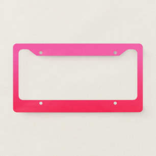 Pink and Red Gradient License Plate Frame