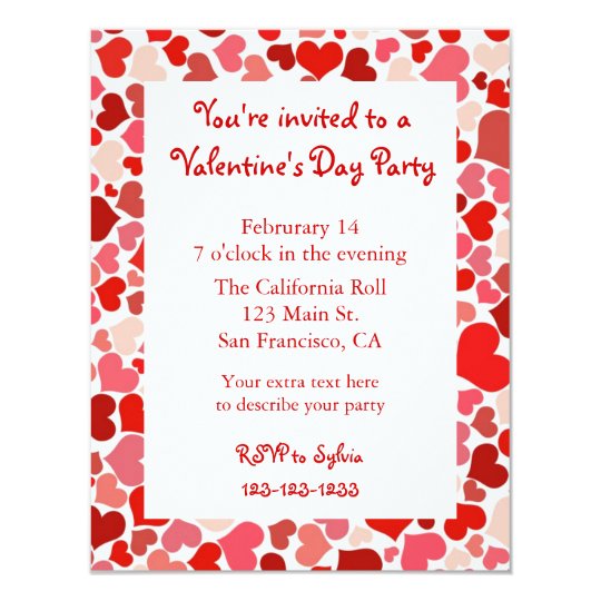 valentines invite wording