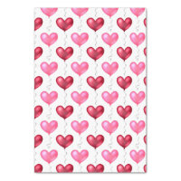 Pink and Red Hearts Valentine's Day Love Tissue Paper