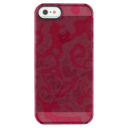 pink and red marble clear iPhone SE/5/5s case
