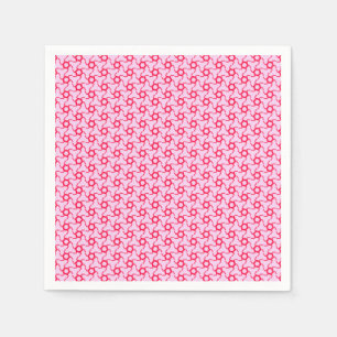 Pink and Red Mosaic Napkins