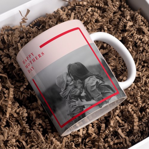  Pink and Red Photo Mothers Day Gift Mug