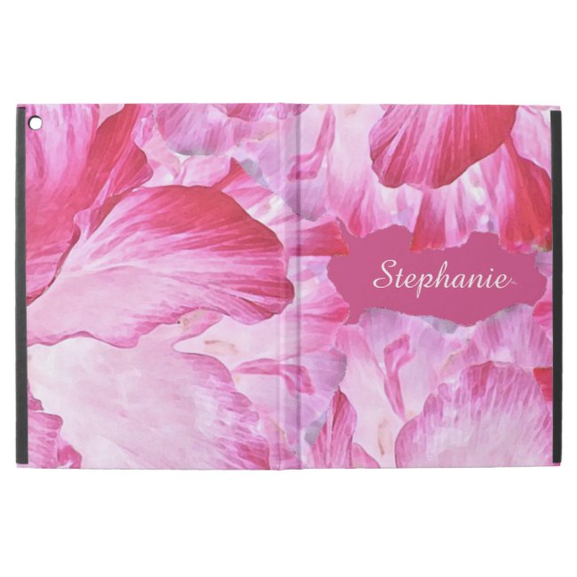 Pink and Red Poppy Flowers iPad Pro Case