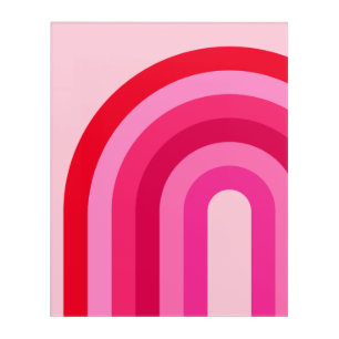 Pink And Red Rainbow Acrylic Print
