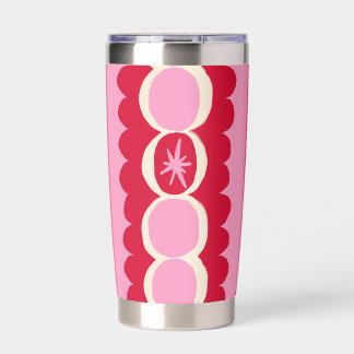 Pink and Red Star Mug Insulated Tumbler