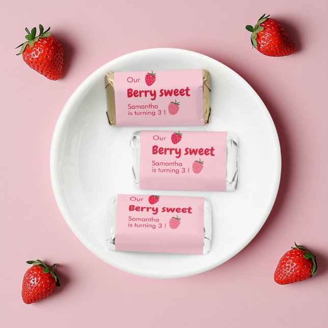 Pink and Red Strawberry Hershey's Miniatures (Creator Uploaded)