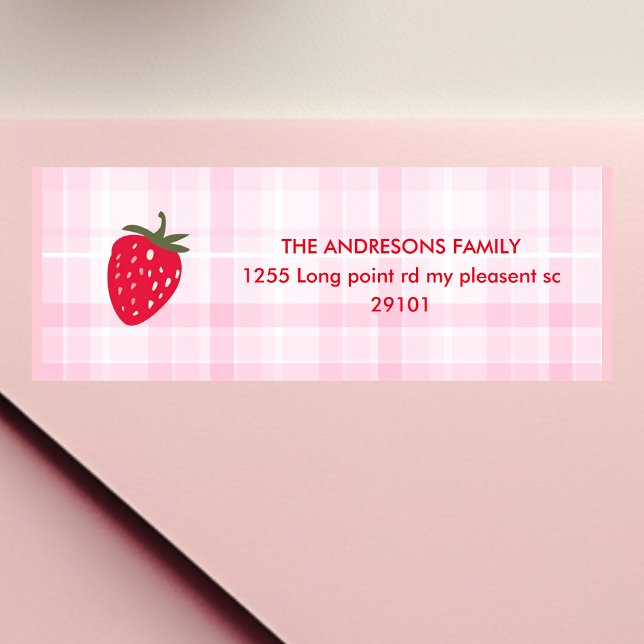 Pink and Red Strawberry Label (Creator Uploaded)