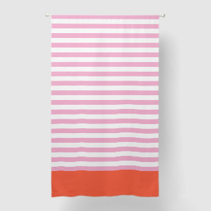 Pink and Red Stripes Blackout Curtains