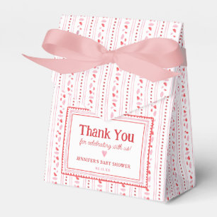 Pink and Red Sweetheart Valentine's Day Favor Boxes