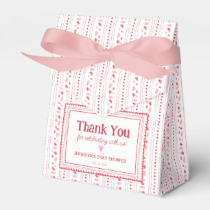 Pink and Red Sweetheart Valentine's Day Favor Favor Boxes